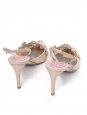 Slingback pumps in pearl grey tulle with crystal embroidery Retail price 970€ Size 36