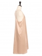 Robe slip dress en satin beige rosé dos nu et fines bretelles (retail 220€) Taille XS