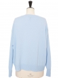 Light blue cashmere round-neck jumper Retail price €970 Size M