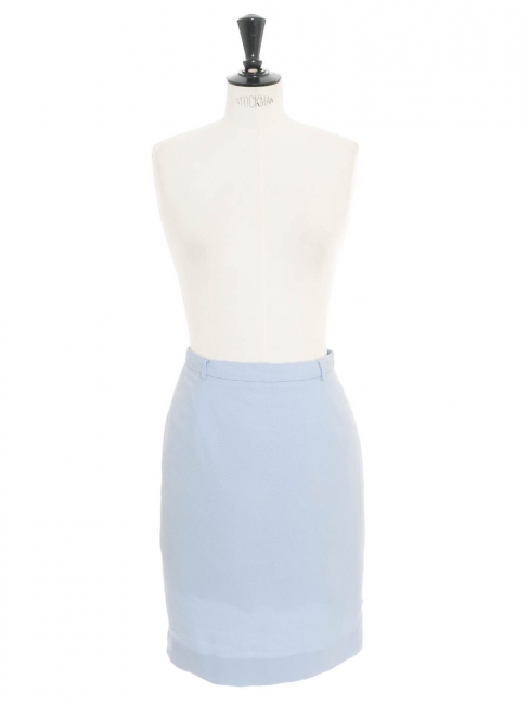 Light blue high-waisted pencil skirt Retail 99€ Size 34