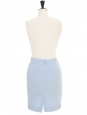 Light blue high-waisted pencil skirt Retail 99€ Size 34