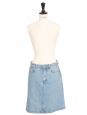 Jupe taille haute en jean bleu clair Prix boutique 170€ Taille 34