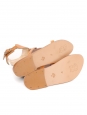 Flat sandals with ankle strap in camel leather Retail price 235€ Size 37