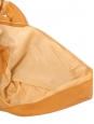 Sleeveless belted midi dress in orange-yellow chiffon Retail price €1700 Size 34