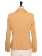 Veste blazer en piqué de coton camel Prix boutique 2100€ Taille 36