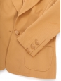 Camel cotton piqué blazer Retail price 2100€ Size 36