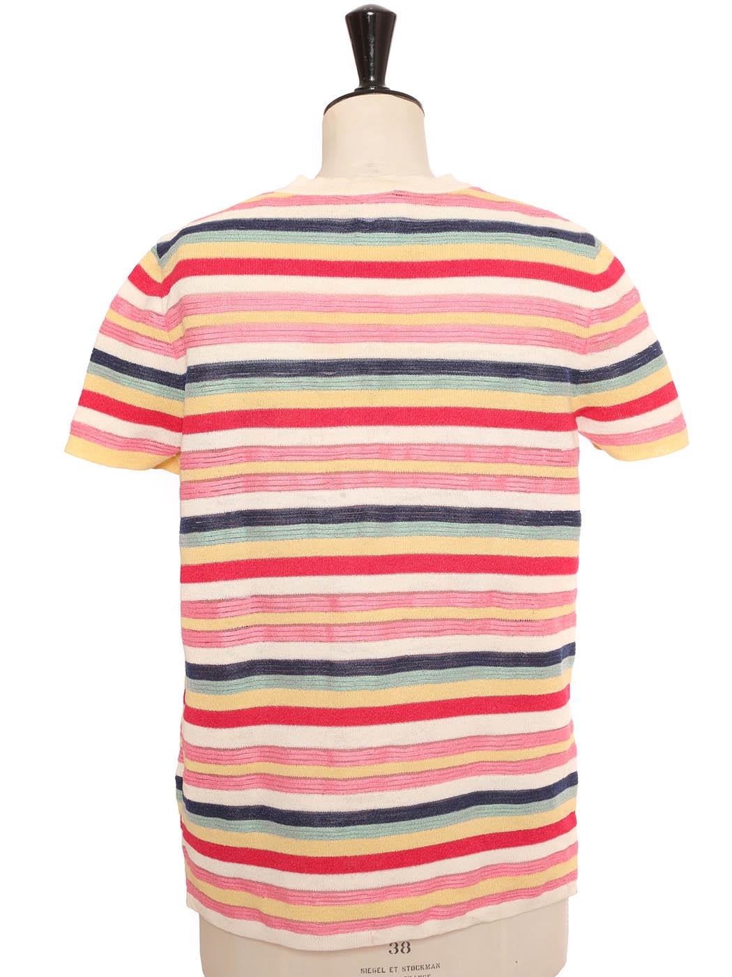 Chanel Striped Short Sleeve T-Shirts