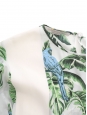 Blouse manches longues Birds of Paradise en soie multicolor Prix boutique 615€ Taille 40