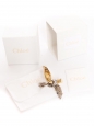 Bracelet ANOUCK manchette noeud en laiton doré et argent ivoire Prix boutique 580€