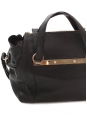 BRIDGET Black grained leather handbag with cross body strap Retail price €1495