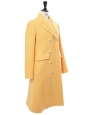 MARTHA pastel yellow wool tweed long coat Retail price €700 Size S/M