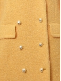 Manteau Martha long en tweed de laine jaune pastel Prix boutique 700€ Taille 36/38