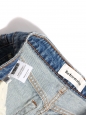 High waist petite wide crop blue jeans Retail price $128 Size 26