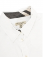 Chemise manches longues en coton blanc col écossais Prix boutique 480€ Taille S/M