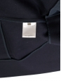 Manteau long col rond en laine bleu marine Taille 38 Prix boutique 1200€