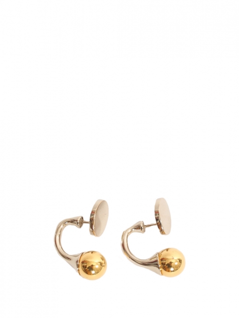 DARCEY Gold and silver plated brass earrings Retail price €400