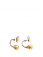Boucles d'oreilles DARCEY en laiton doré et argent Prix boutique 400€
