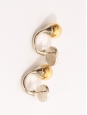 Boucles d'oreilles DARCEY en laiton doré et perles ivoire Prix boutique 445€