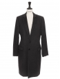 Long coat in anthracite grey cashmere Retail price €4600