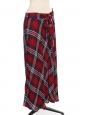 Jupe longue imprimé écossais rouge bleu blanc Prix boutique 170€ Taille XS