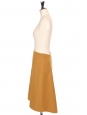 Camel cashmere, wool and silk skirt High-waisted trapeze cut Retail price 2000€ Size 36
