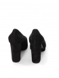 Round-toe platform pumps in black suede and satin Retail price 1100€Size 42