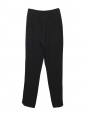 Pantalon slim fit en crêpe noir Retail 1500€ Taille 34