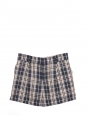shorts in black and cream checked wool crepe Défilé 2015 Retail price 720€ Size 38/40