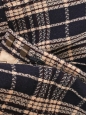 short en crêpe de laine à carreaux noir et crème Défilé 2015 Prix boutique 720€ Taille 38/40