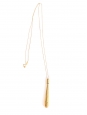 Collier sautoir pendentif goutte en laiton doré Prix boutique 520€