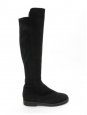 Round-toe flat boots in black suede Retail price €690 Size 37