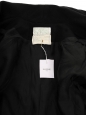Veste blazer cintrée en crêpe noir Made in France Taille 36