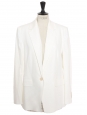 White cotton blazer jacket Retail price 380€ Size 40