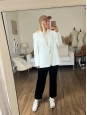 White linen blazer jacket Retail price 380€ Size 42