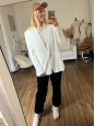 White linen blazer jacket Retail price 380€ Size 42