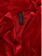 Robe Obie manches courtes cintrée en velours rouge Prix boutique 220€ Taille XS