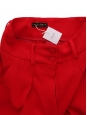 High-waisted pants in bright red crepe Retail price 235€ Size 34