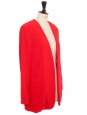 Veste en crêpe rouge rubis Prix boutique 725€ Taille 38