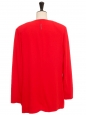 Ruby-red crepe jacket Retail price €725 Size 38