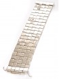 Bracelet manchette TILLY damier en argent Prix boutique $515 Taille S/M
