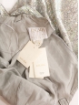 Robe de cocktail courte décolleté coeur brodée de sequins argent Prix boutique 2000€ Taille 40