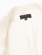 Veste blazer classique un bouton en lin et coton blanc ivoire Px boutique 1600€ Taille 34 à 38