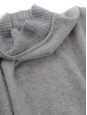 WYSS CACHEMIRE Poncho pull en maille jersey laine de cachemire gris clair Prix boutique 470€