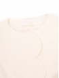 Manteau veste scalloped en lin blanc T34/36 Prix boutique 2500€