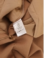 Short taille haute à franges en laine et cuir camel Prix boutique 1550€ Taille 36