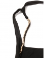 Robe dos nu moulante bretelles chaînes en jersey moulant noir Prix boutique 750€ Taille Xs