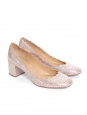 LAUREN silver pink and gold metallic leather pumps Retail price €450 Size 38.5