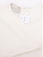 Top cintré texturé blanc à détail asymétrique Prix boutique 500€ Taille 38