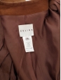 Veste courte en suede marron camel prix boutique 5000€ Taille XS