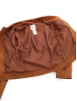 Veste courte en suede marron camel prix boutique 5000€ Taille XS